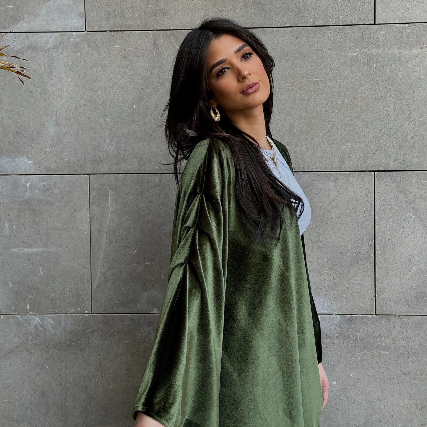Olive Green Kimono