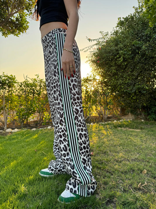 Leopard x Green Pants