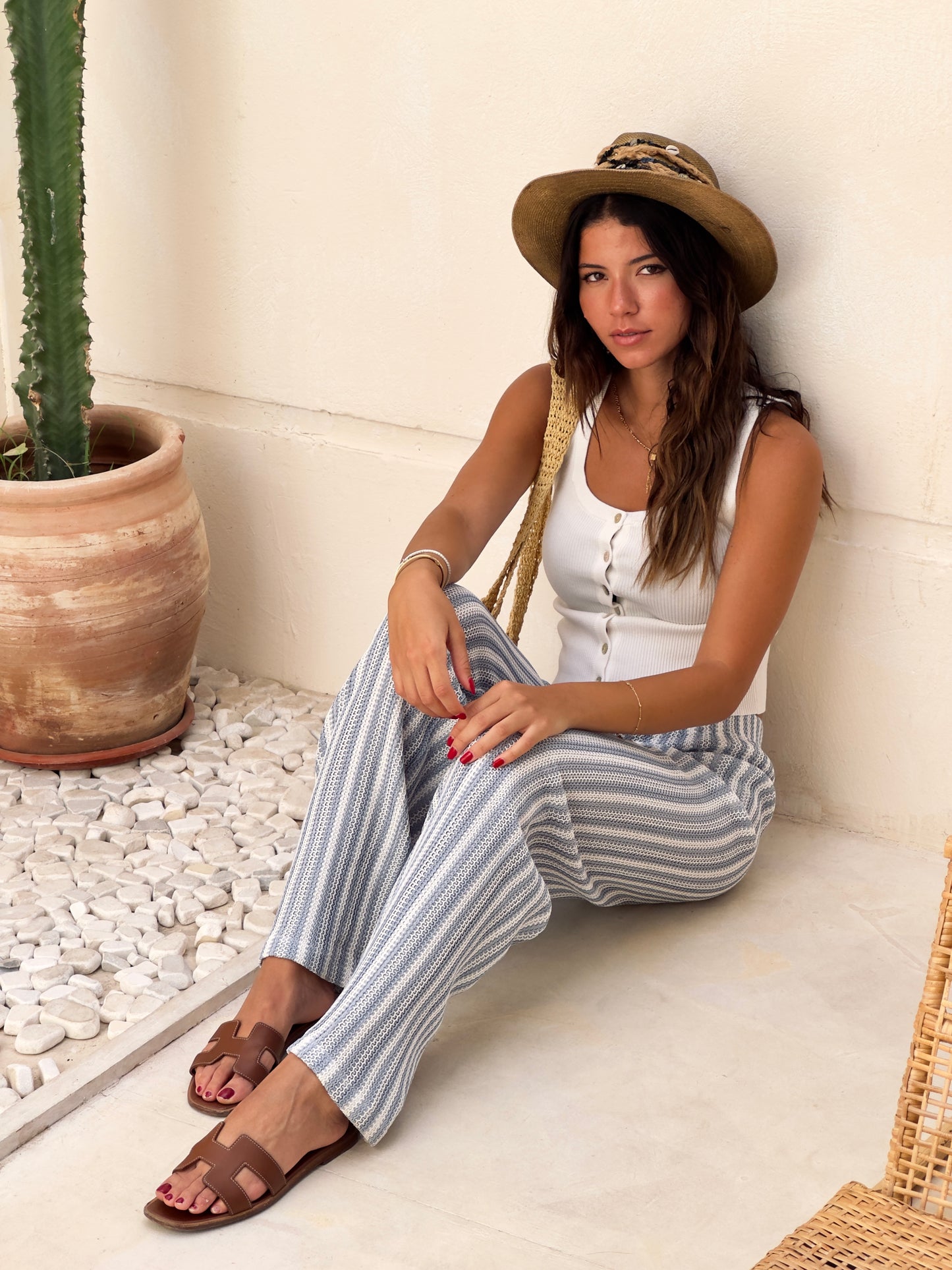 Baby Blue Knit Pants