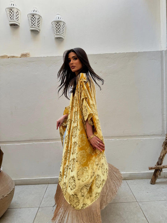Golden Fringes Kimono