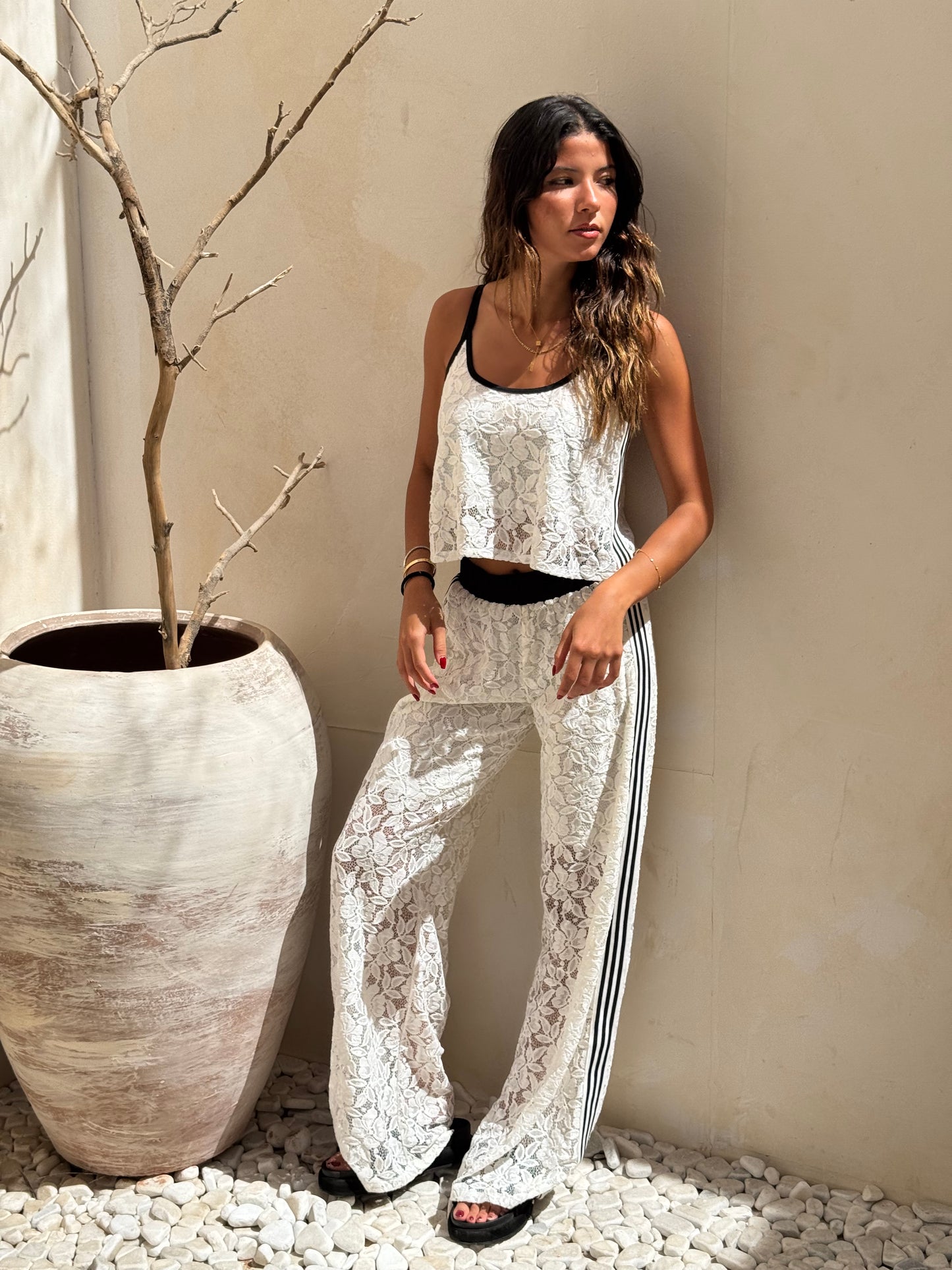 White Lace Tracksuit