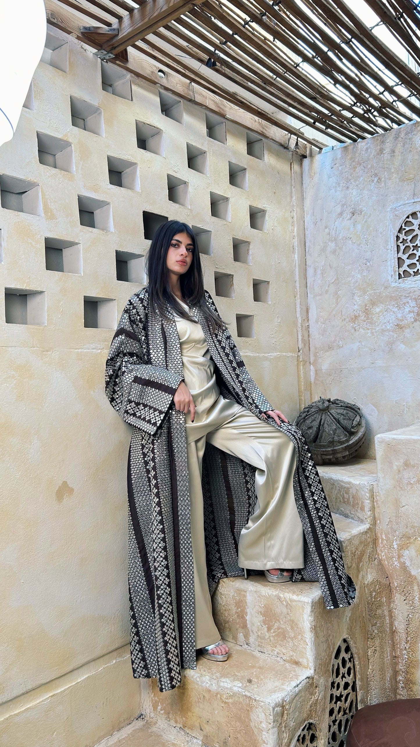 The Brown Crystal Kaftan