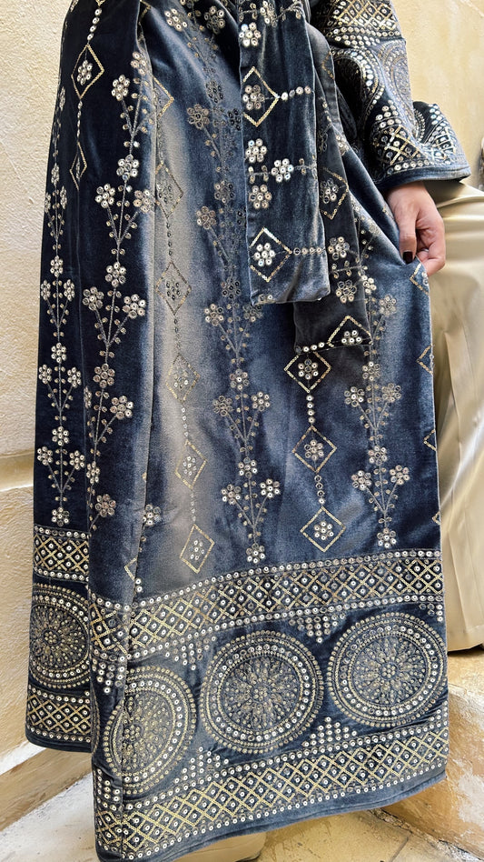 The Royal Slate Kaftan
