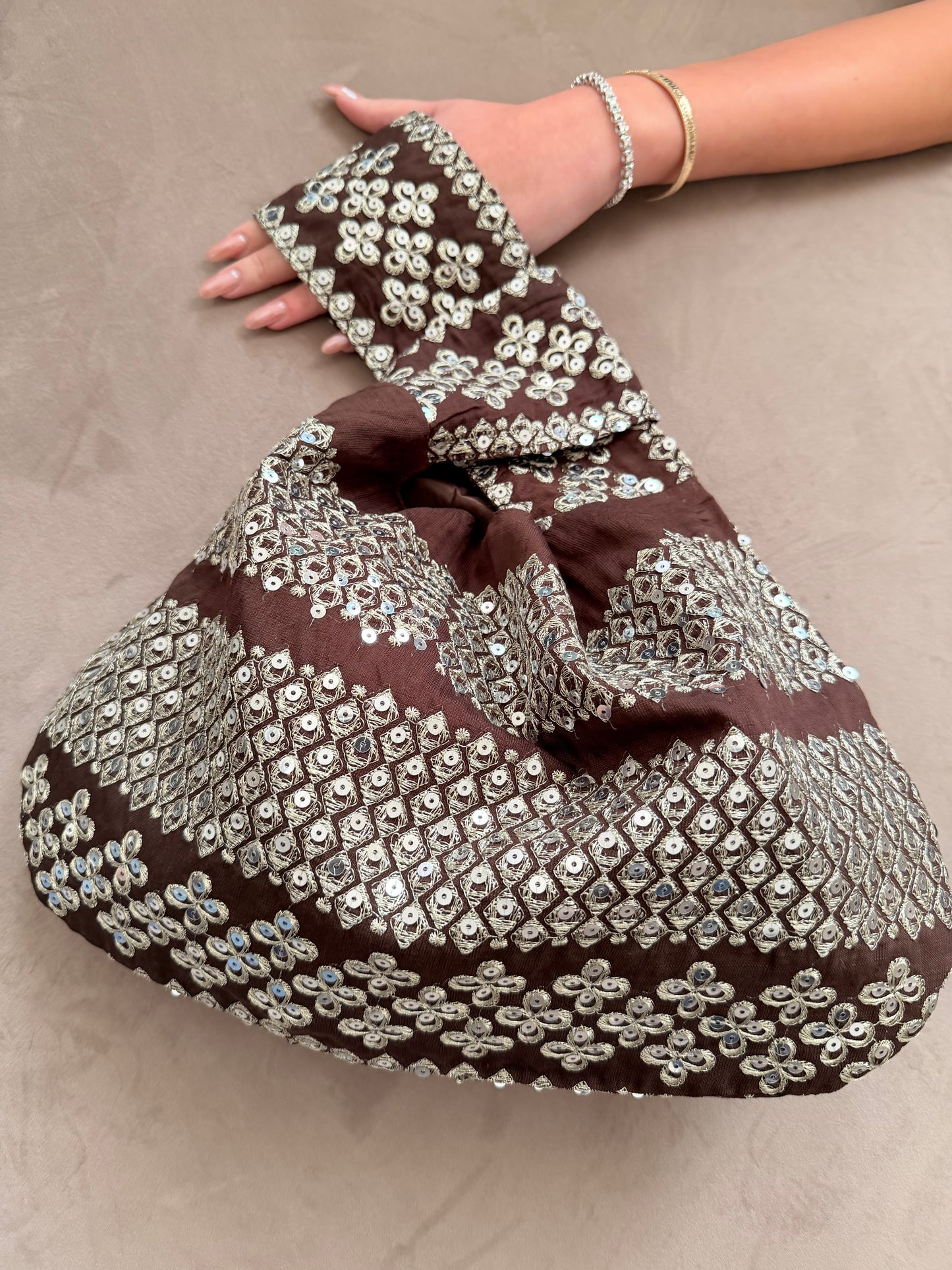 The Brown Crystal Pouch