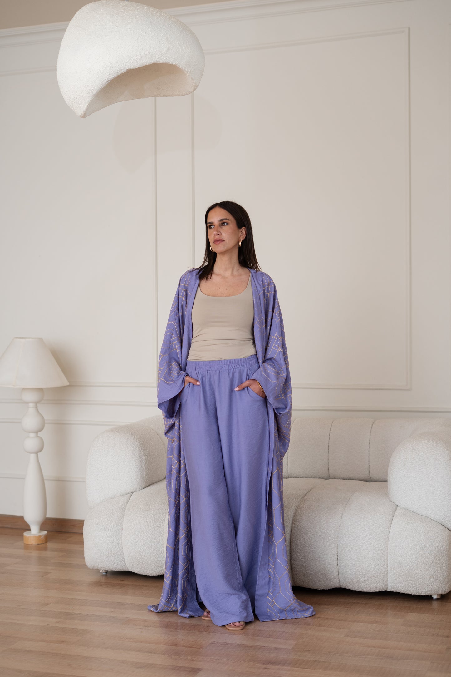 Lila Kaftan Set