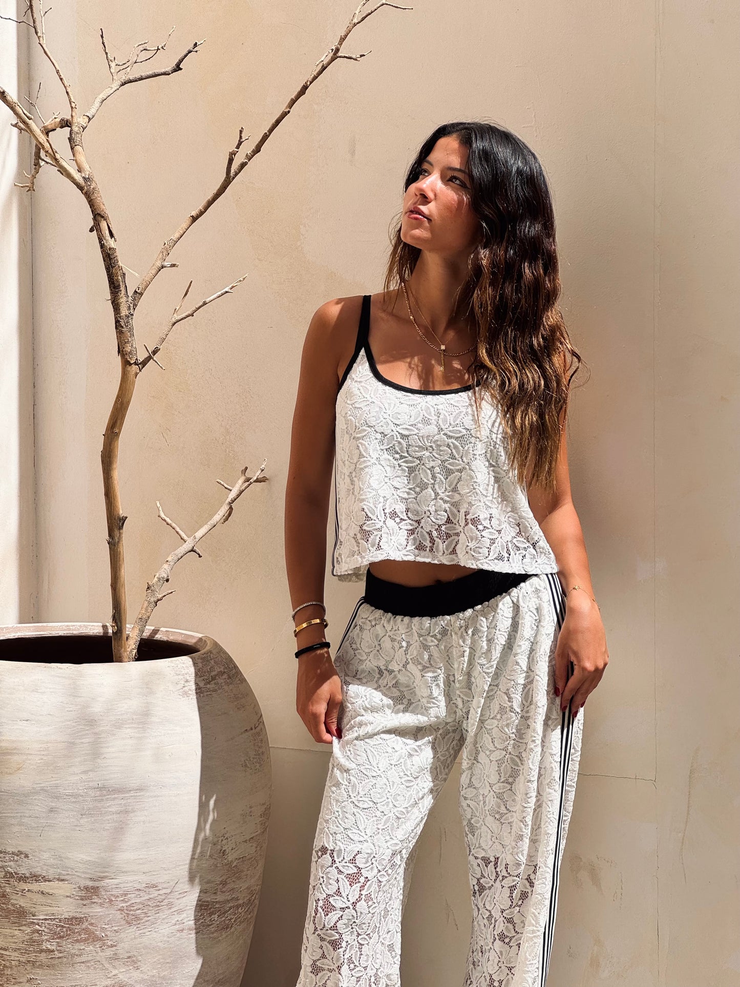 White Lace Tracksuit
