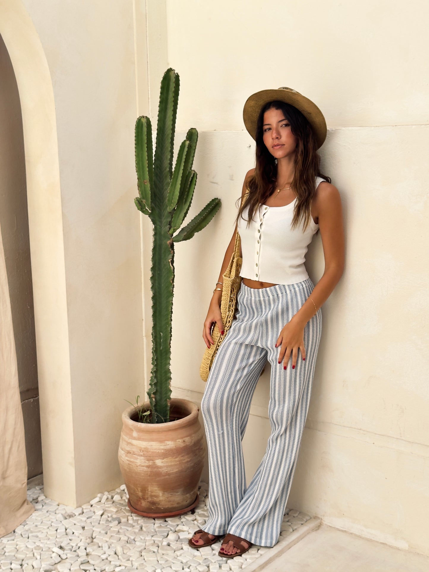 Baby Blue Knit Pants
