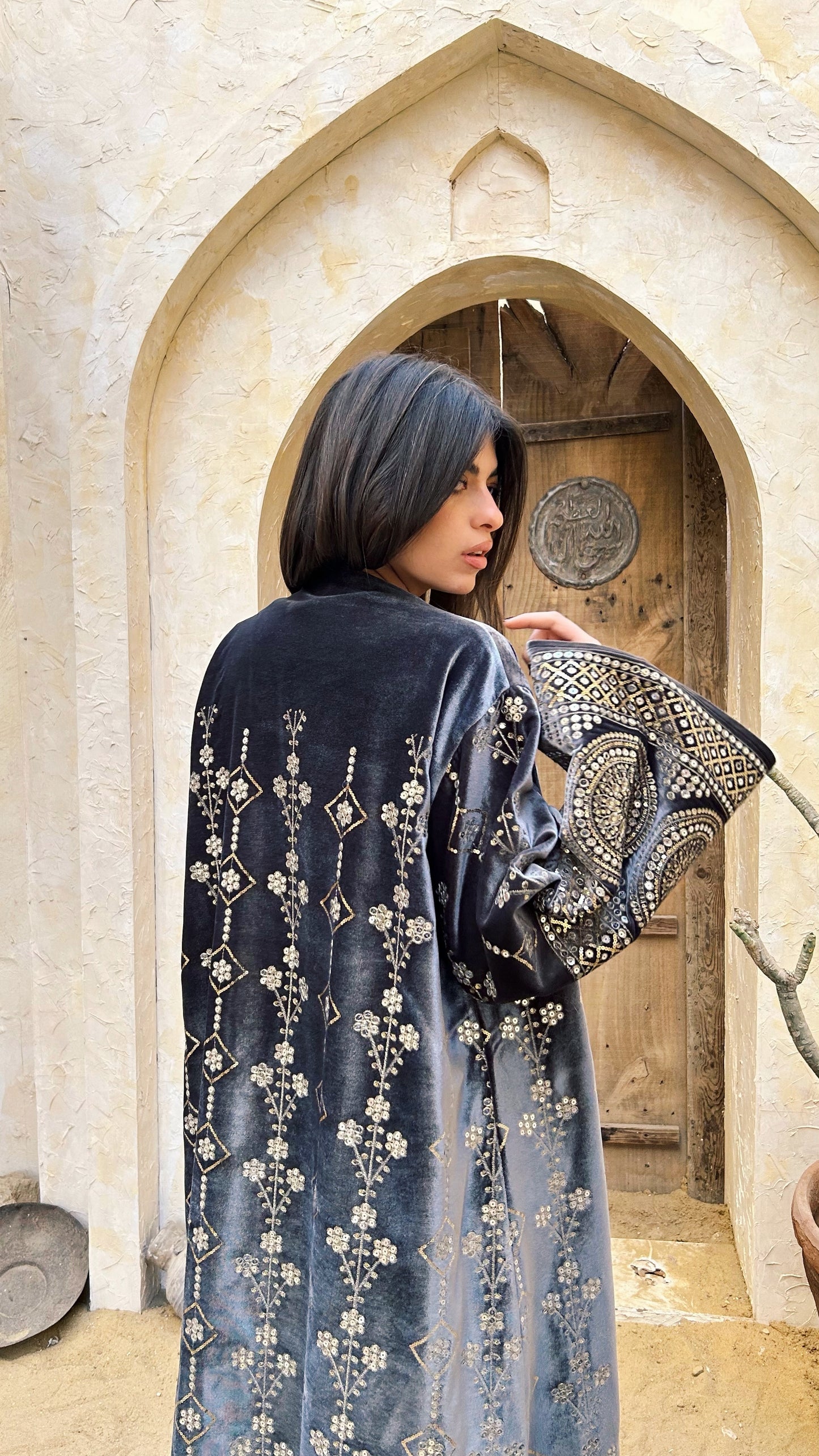 The Royal Slate Kaftan