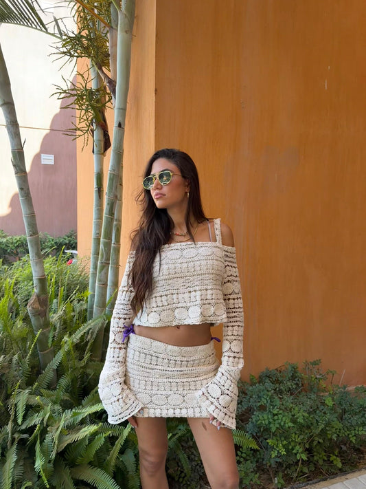 Crochet Skirt Set