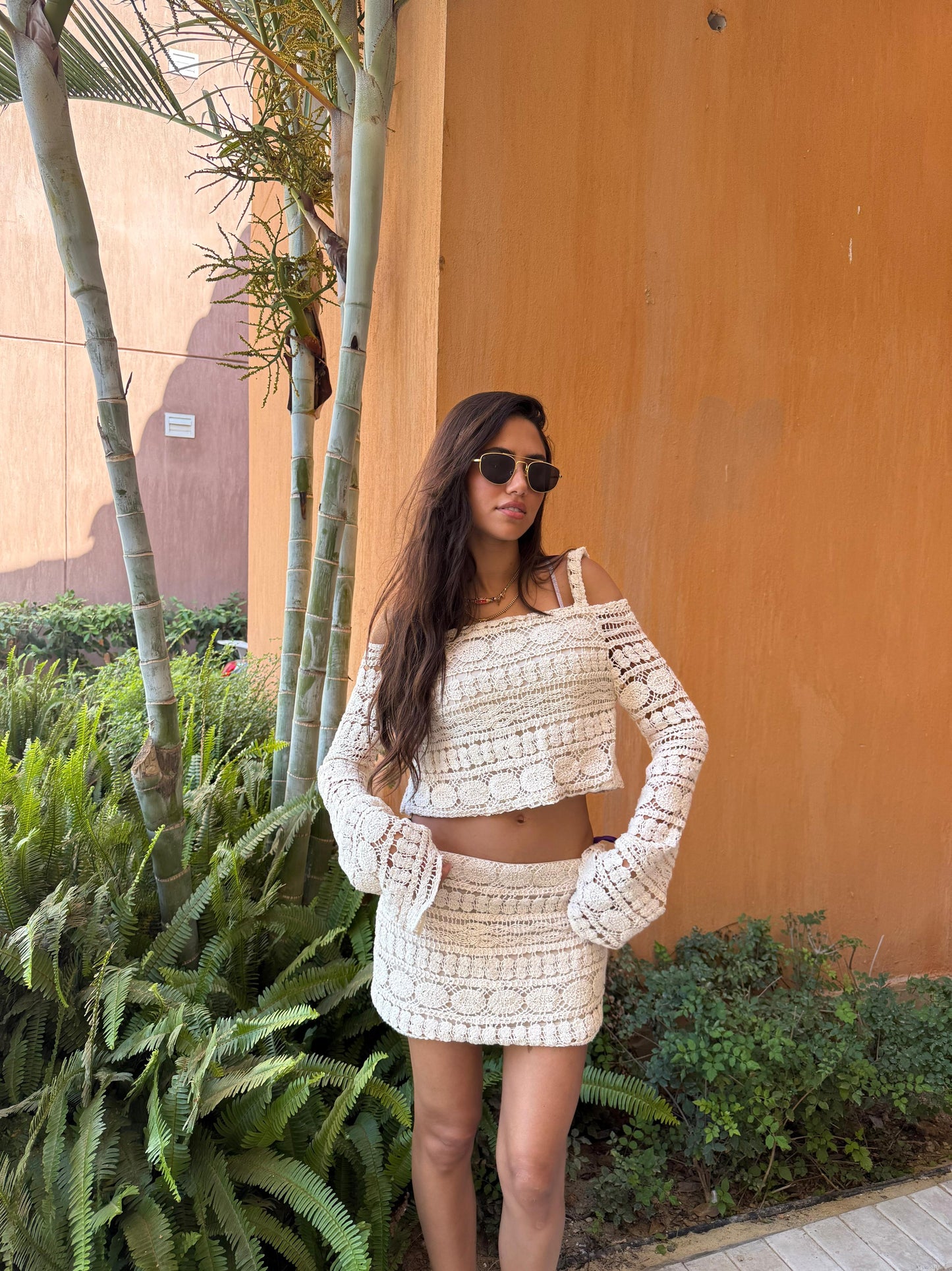 Crochet Skirt Set