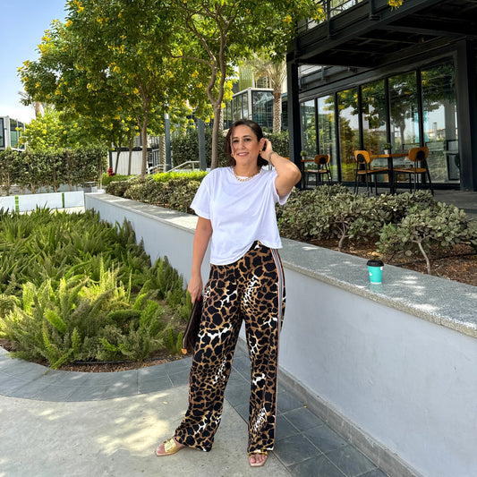 Leopard Striped Pants