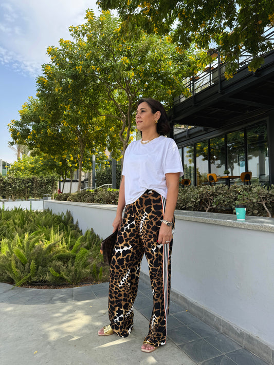 Leopard Striped Pants