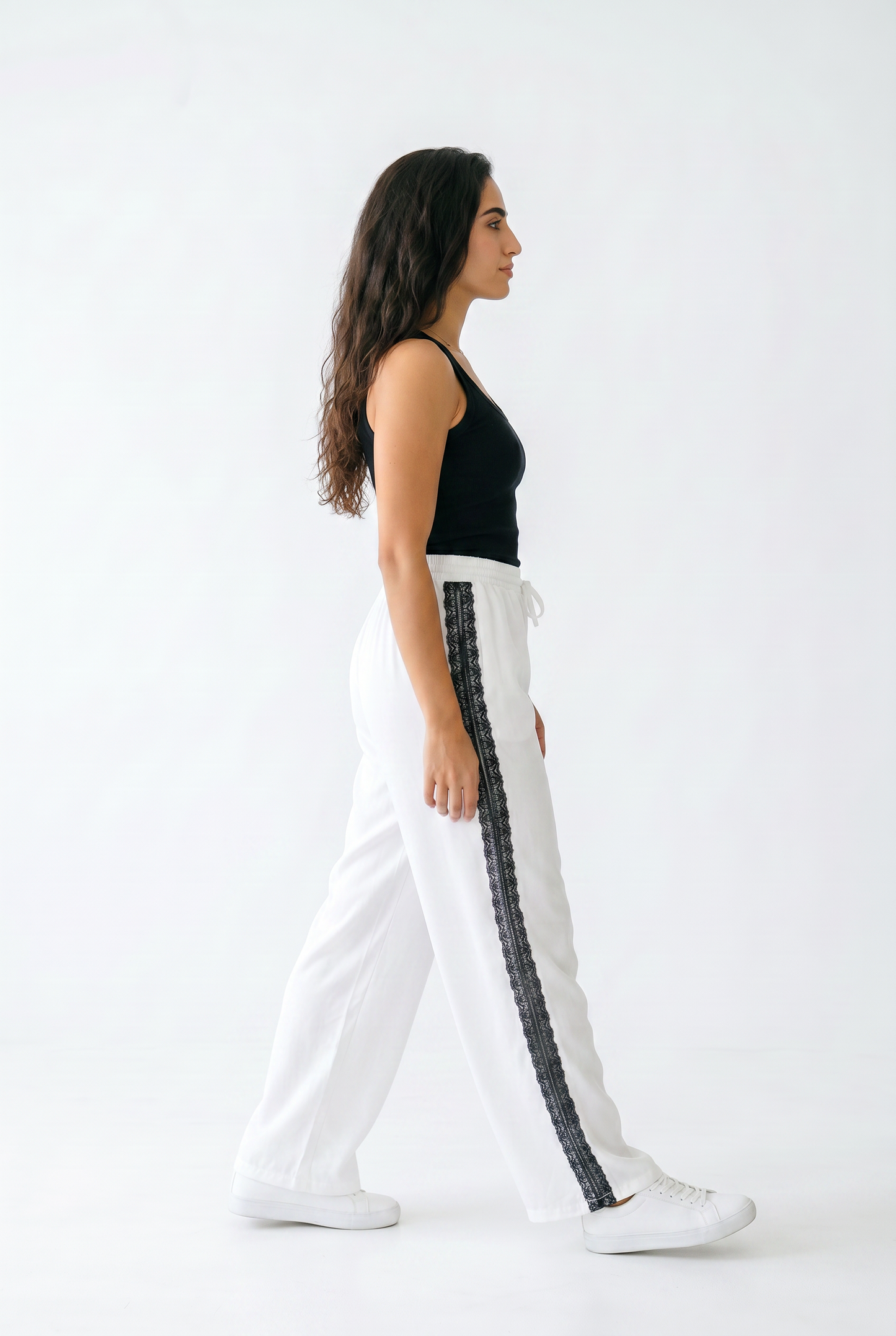 Celeste Lace – Pants – White