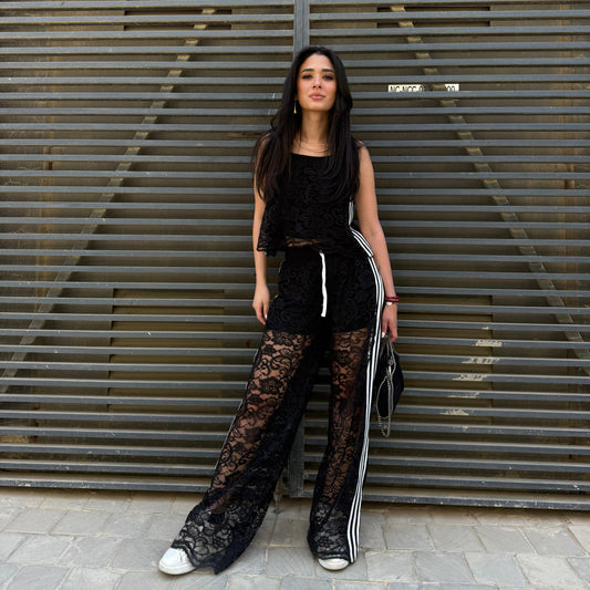Black Lace Tracksuit