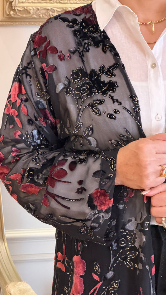Pink Floral Grace Cardigan | Women Fashion & Clothing | Nous Sommes