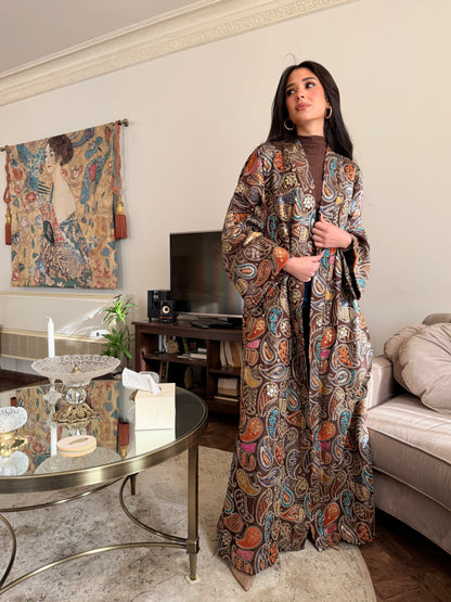 Jeweled Espresso Kaftan