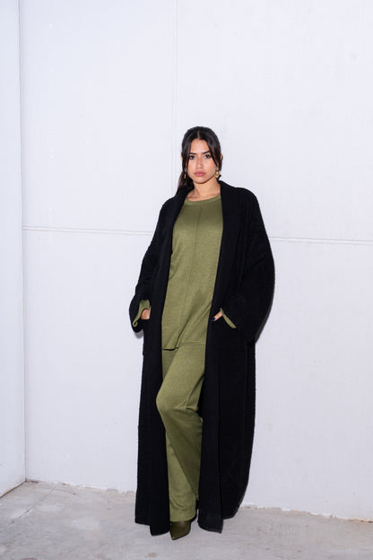 The Black Weekender Cardigan