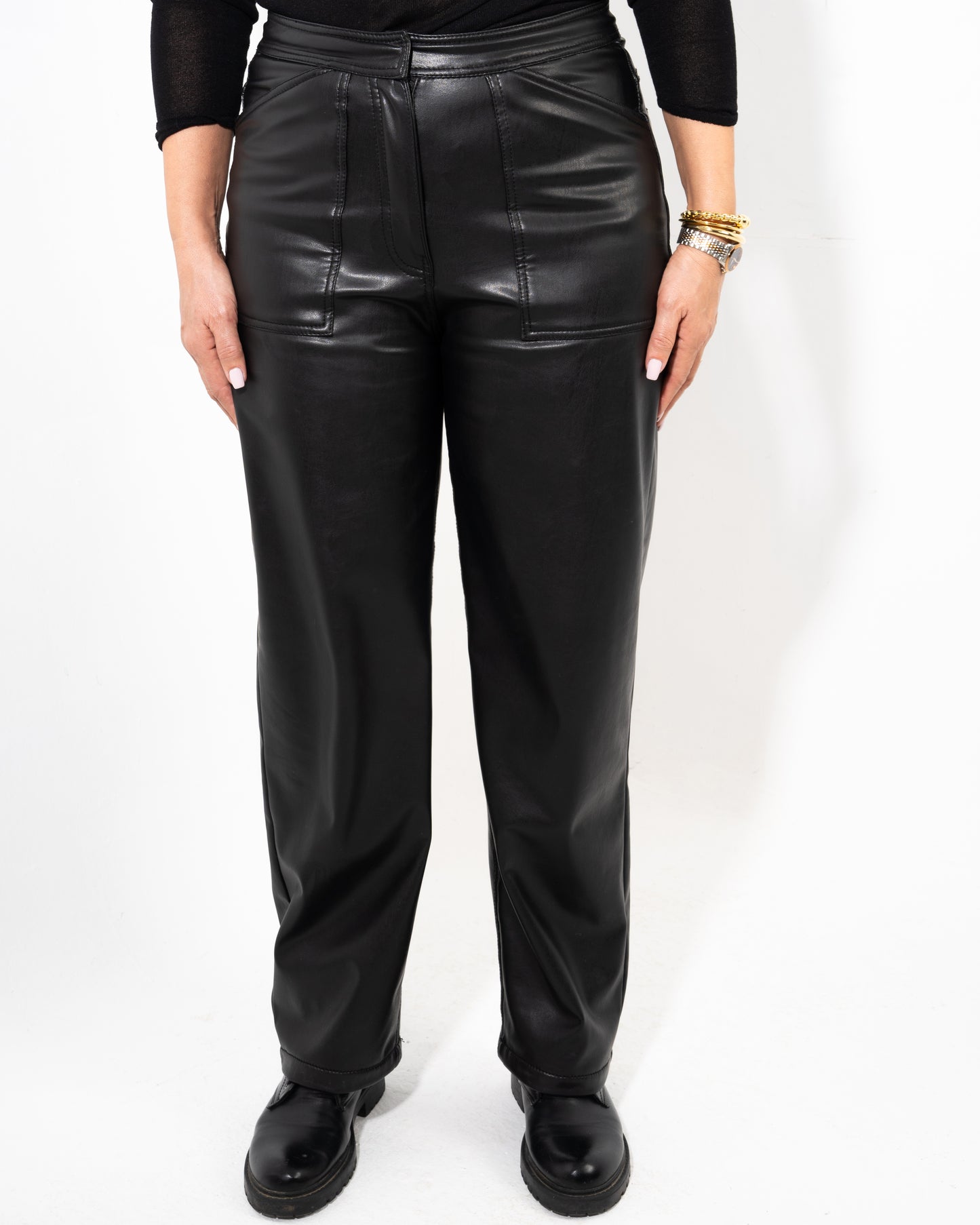 Black Leather Pants