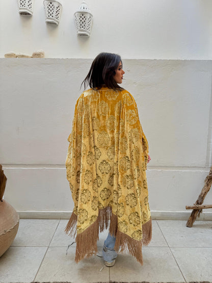 Golden Fringes Kimono