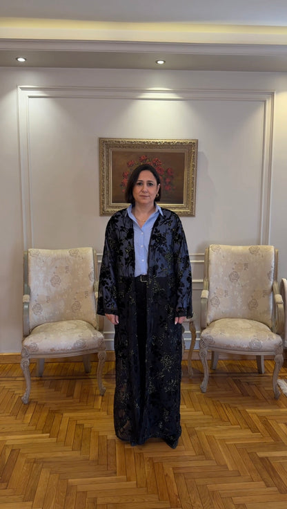Women Gold Floral Grace Kaftan by Nous Sommes