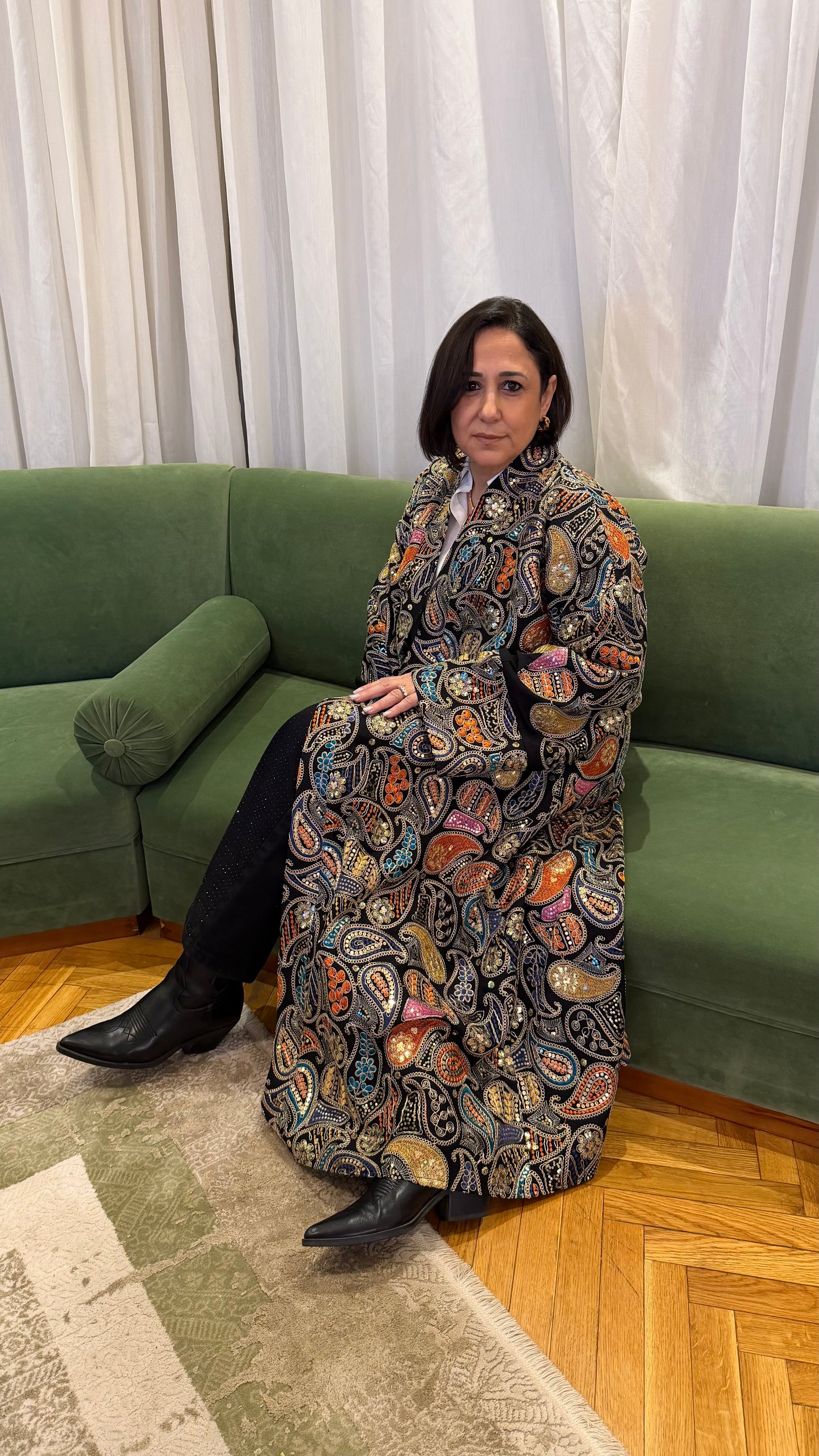 Black Desert Bloom Kaftan | Women Fashion & Clothing | Nous Sommes