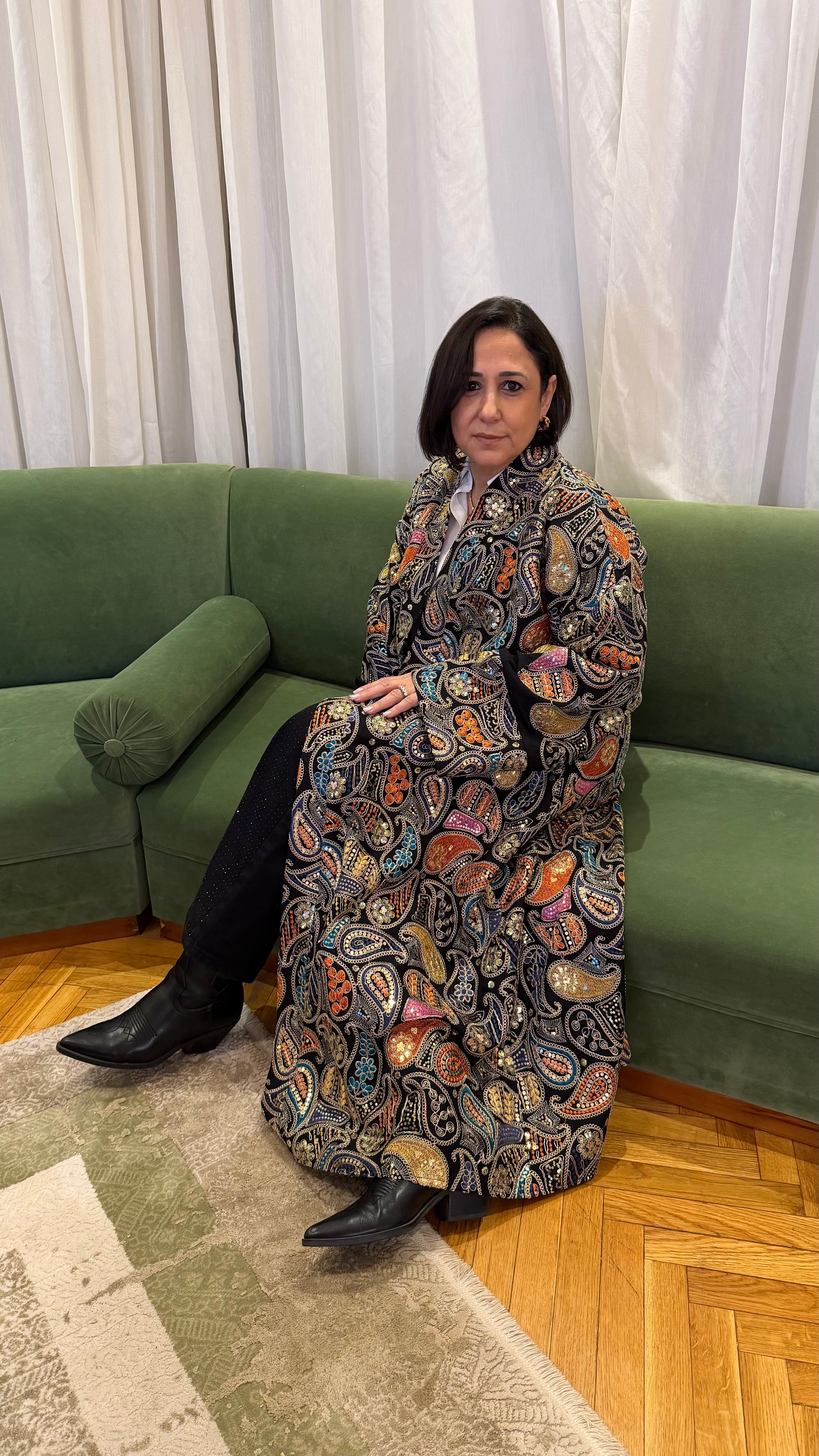 Black Desert Bloom Kaftan | Women Fashion & Clothing | Nous Sommes