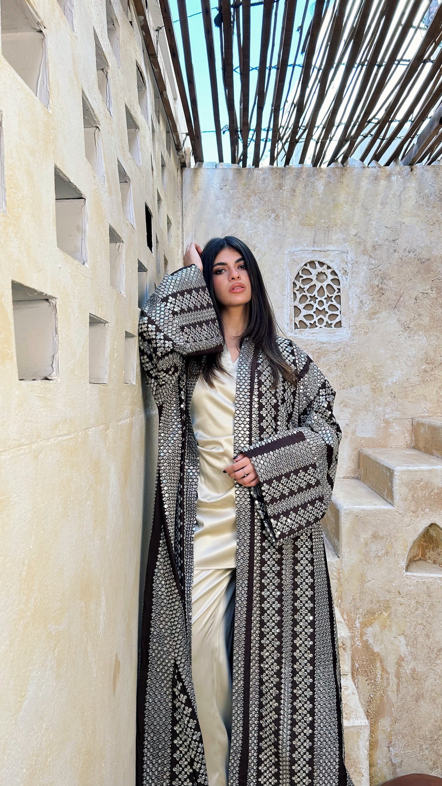 The Brown Crystal Kaftan