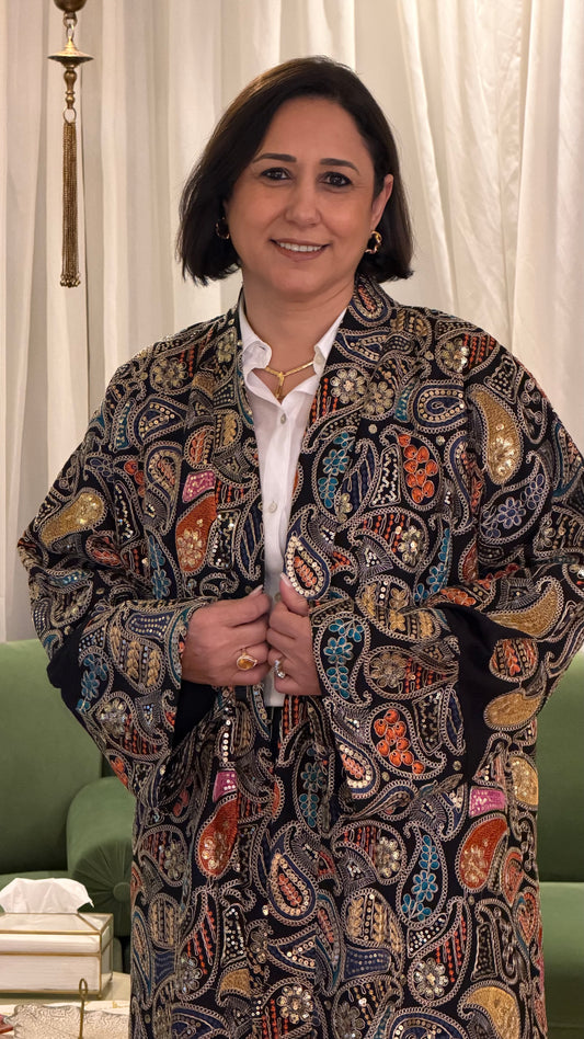 Black Desert Bloom Kaftan | Women Fashion & Clothing | Nous Sommes