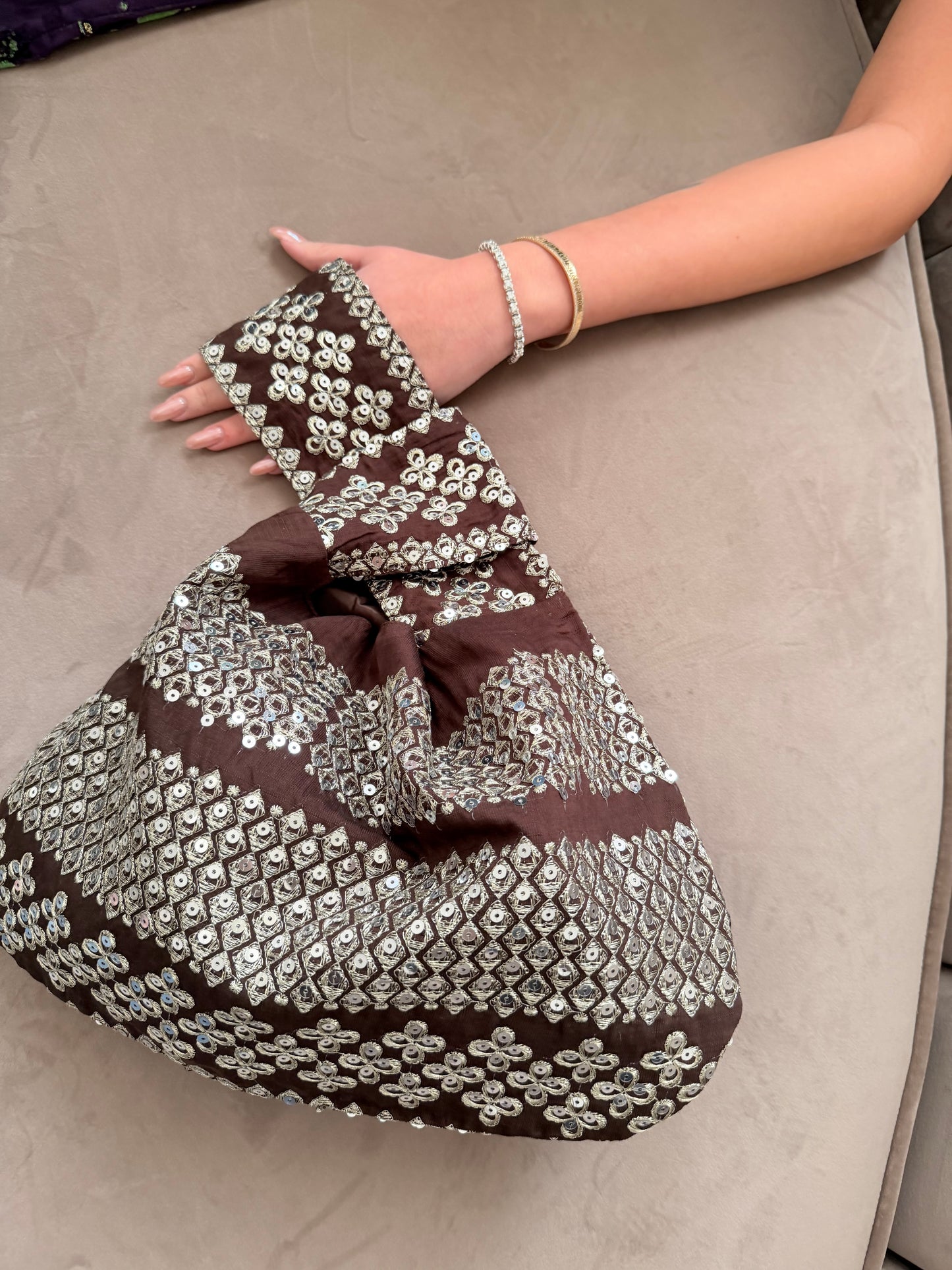 The Brown Crystal Pouch