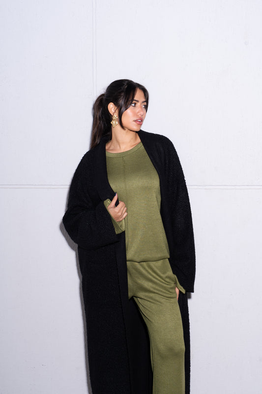 The Black Weekender Cardigan