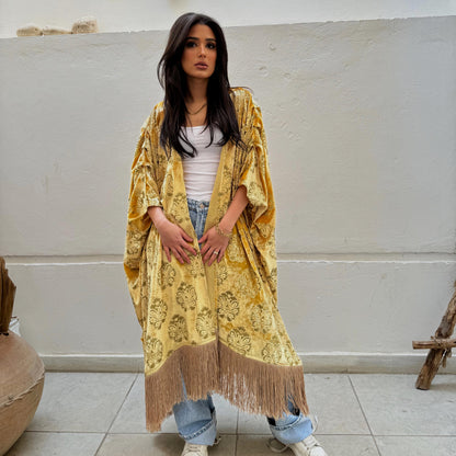 Golden Fringes Kimono