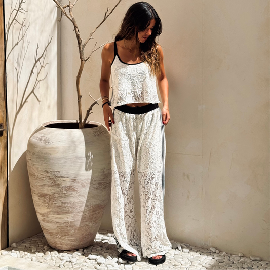 White Lace Tracksuit