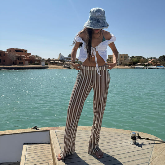 Brown Knit Pants