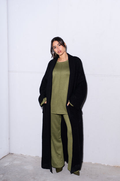 The Black Weekender Cardigan