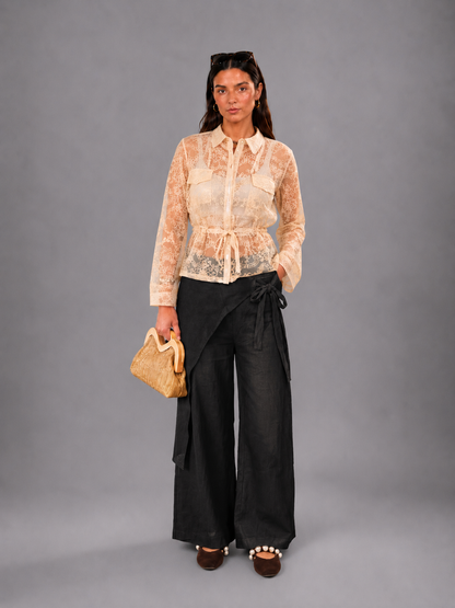 Aurelia Organza Bomber Jacket