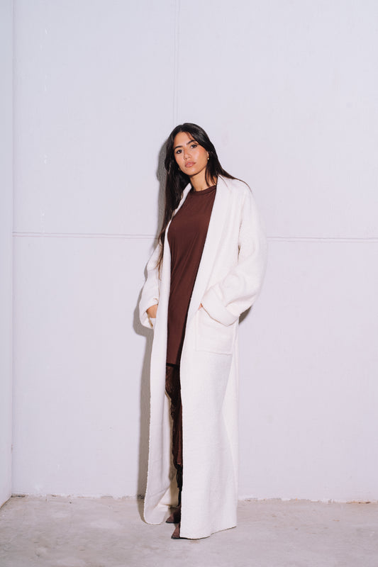 The Beige Weekender Cardigan