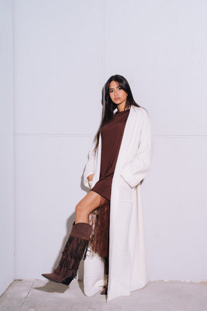 The Beige Weekender Cardigan