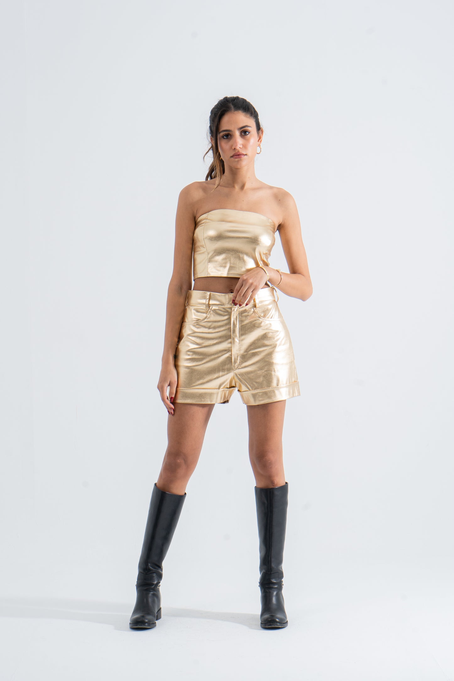 Gold Leather Set