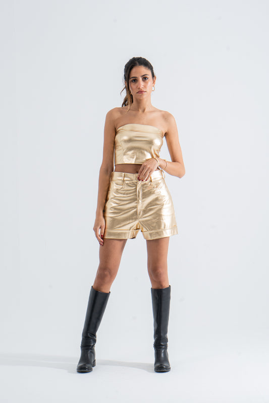 Gold Leather Set