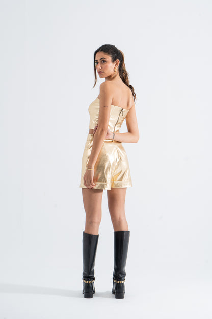 Gold Leather Set