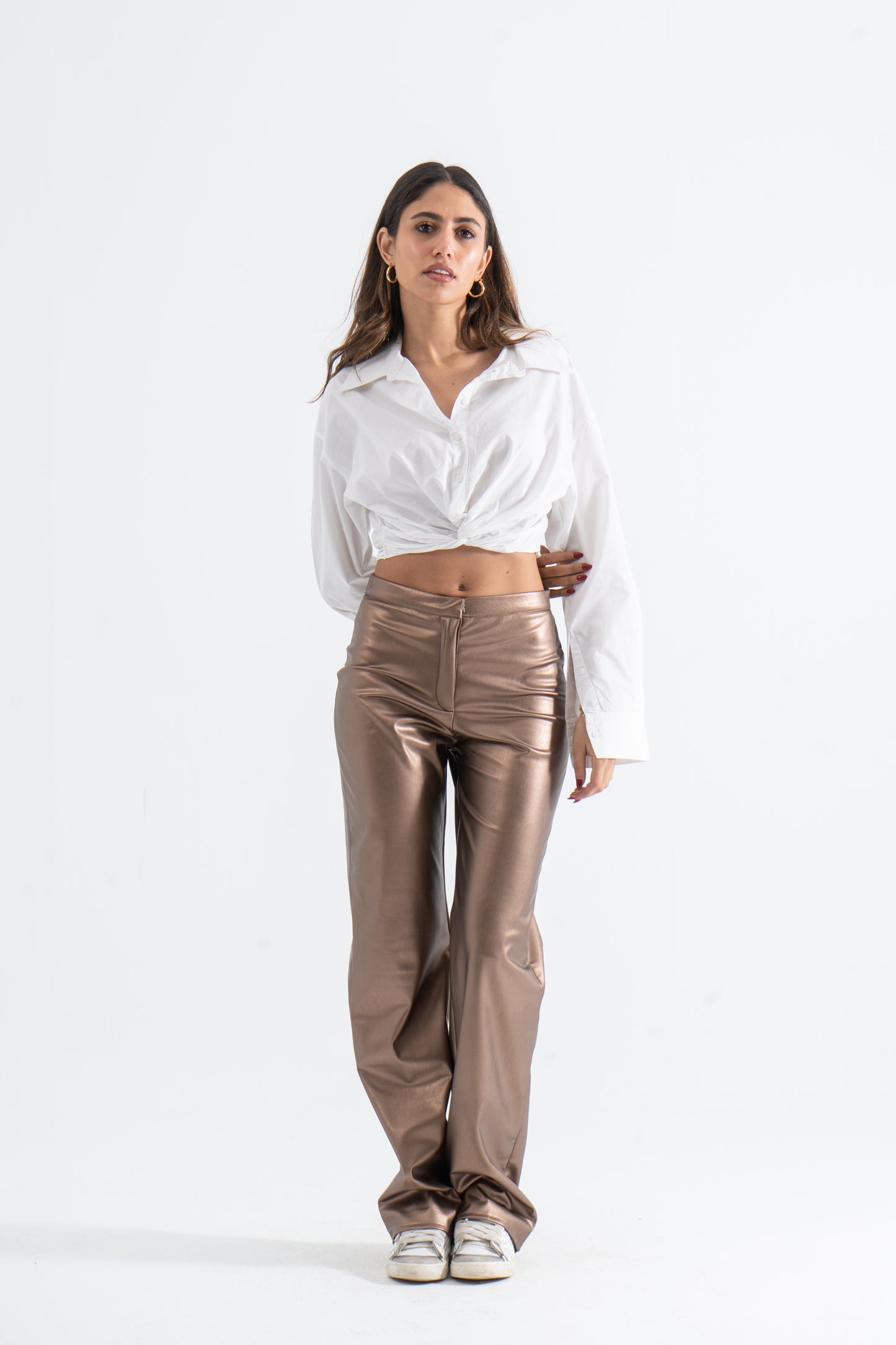 Sandstone Leather Pants