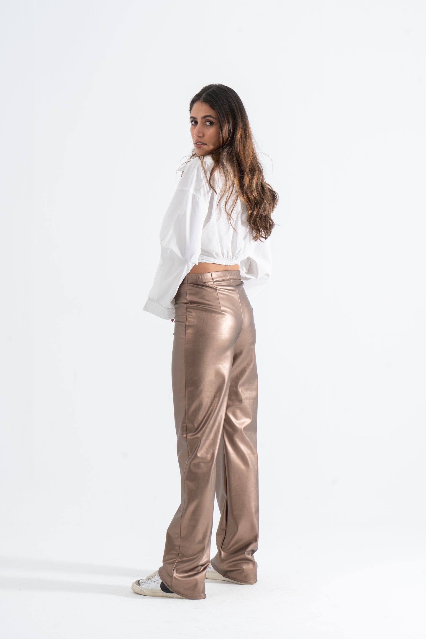 Sandstone Leather Pants