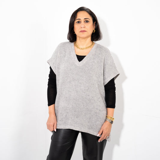 Knit V Neck