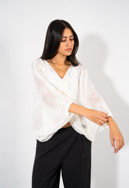 Flower Lace Top