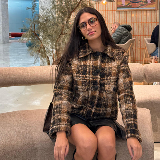 Plaid Brown Jacket