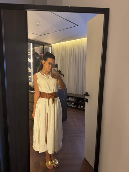 Balloon White Dress