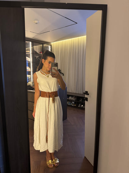 Balloon White Dress