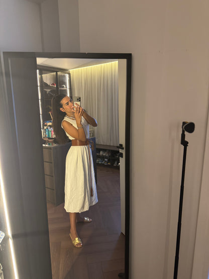 Balloon White Dress
