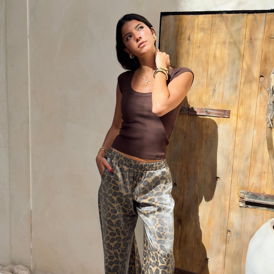 Brown Princess Top