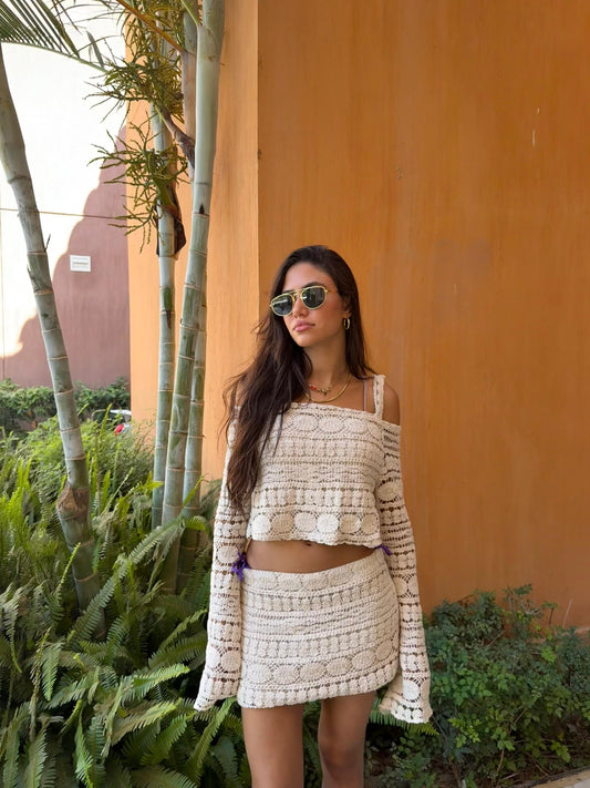 Crochet Skirt Set